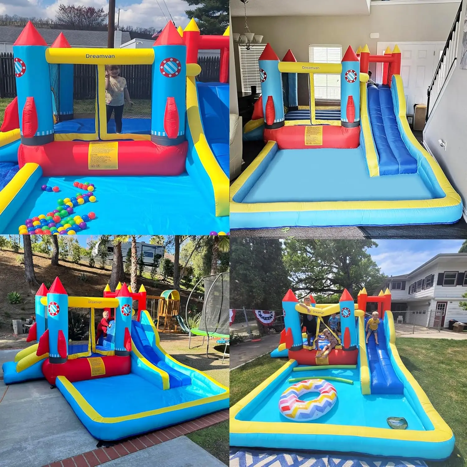 Rocket Blast Inflatable Bounce House 3