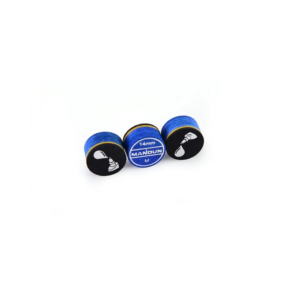ManDun Professional Multi-Layers Leather Billiards Pool Cue Tip 11mm 14mm pool cue tips billiard cue tips