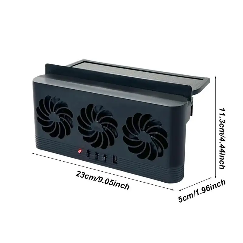Car Ventilation Fan Solar Auto Cooling Fan Energy-Saving Air Circulation Tool For Sedan RV Small Car SUV Truck