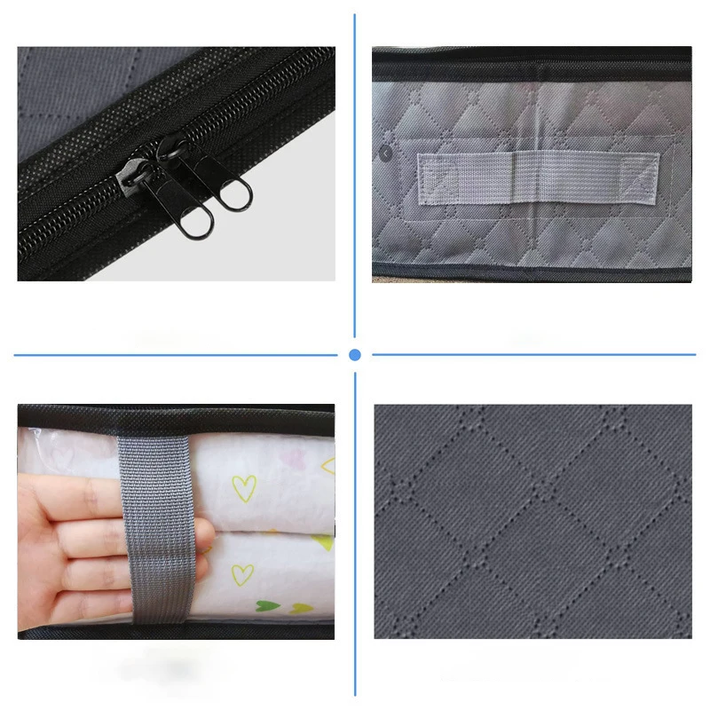 Storage Boxes Clothes Storage Collapsible Storage Bags Underbed Storage For Organizing Clothes Bedroom Quilts Closet Dormitory 6