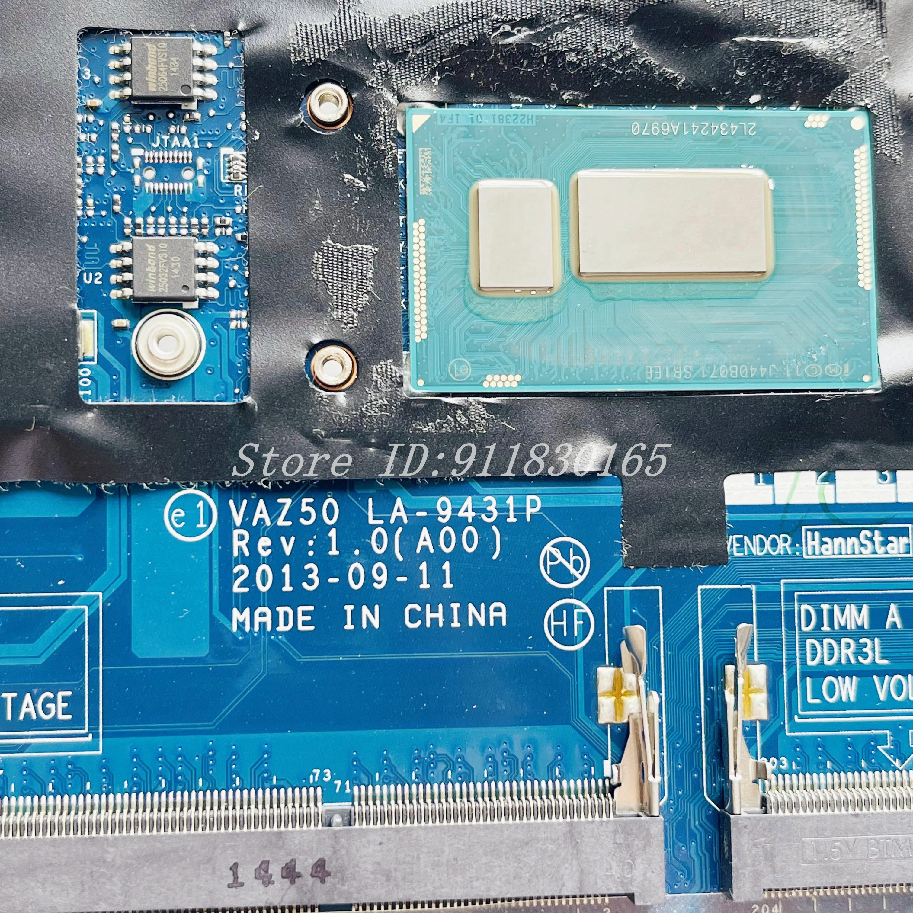 VAZ50 LA-9431P Motherboard For Dell Latitude 7240 E7240