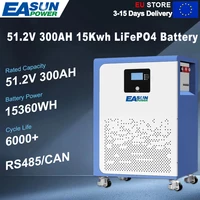 Batterie LiFePO4 EASUN POWER 51.2V 300Ah 15KWh 48V Lithium 6000+ cycles CAN RS485 avec Bluetooth BMS pour onduleur solaire Stock UE sans taxes 1