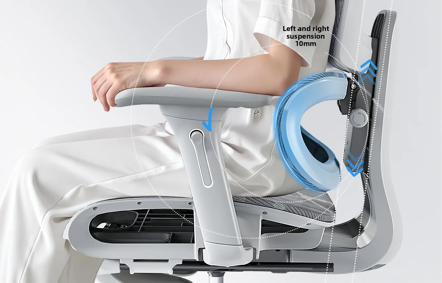 Ergonomic Office Chair Comfortable  Long Sitting Home Gaming Computer Recliner Nap Chair Adjustable Height Lumbar Support Swivel