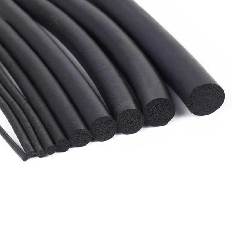 

1M/3M/5M O Auto Door Seal Strip Protector Car Door Rubber Foam Sealing Filler Strip Weatherstrip Round EPDM Rubber Foaming