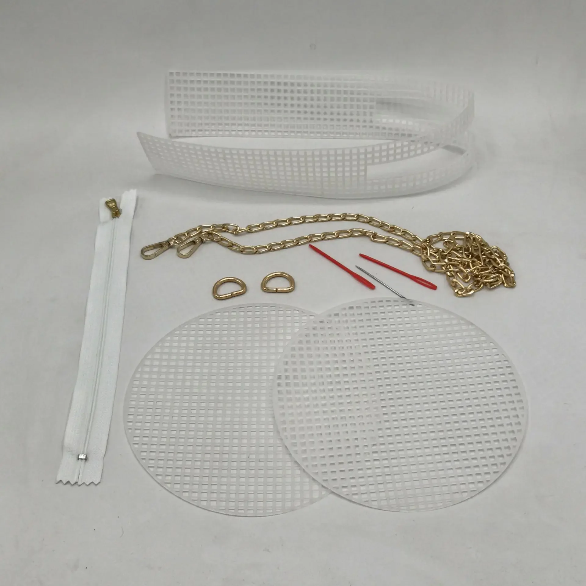 Christmas Gift Heart Knitting Weaving Plastic Mesh Sheet DIY Sewing Woven Bag Accessories Purse Making Supplies Crochet Projects