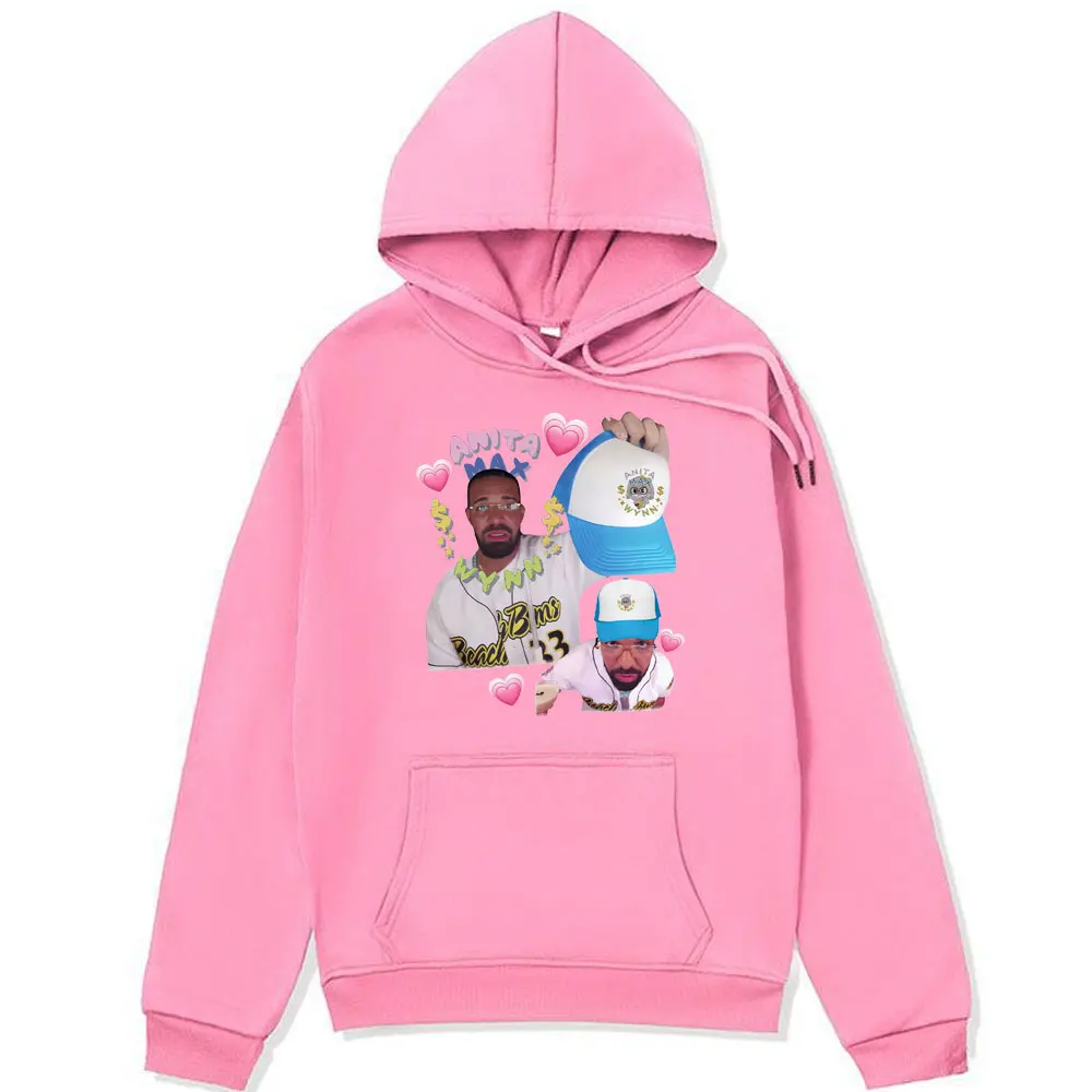 Rapper Anita Max Wynn Love Print Hoodies Male Fashion Hip Hop Harajuku Sweatshirts 2024 Autumn Winter Oversized Hooded Unisex