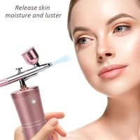 Mini Air Compressor Kit Air-Brush Paint Spray Gun Airbrush For Nail Art Tattoo Craft Cake Face Nano Fog Mist Sprayer 2