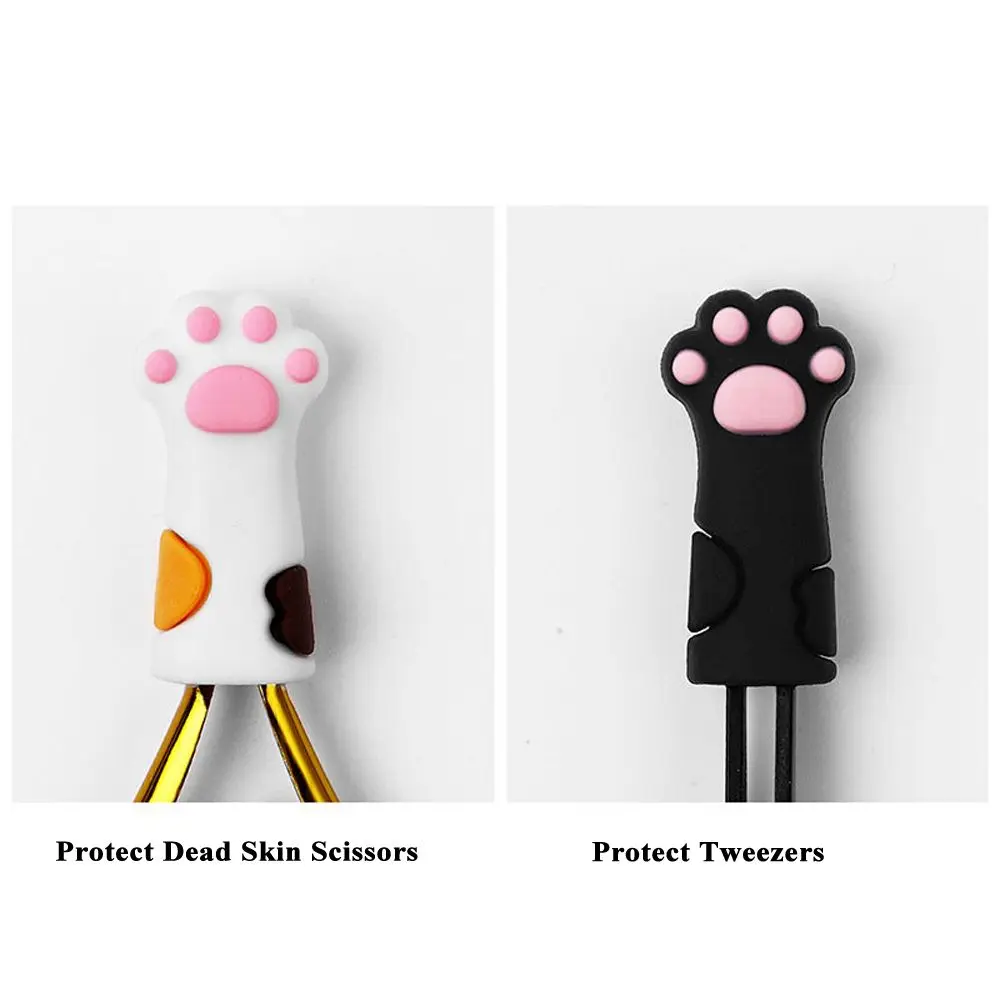 Description Picture 6 of item& Health Silicone Nipper Cover Pedicure Tools Dead Skin Tweezers Cap Scissors Sleeve Scissors Protective Cases Scissors Cover