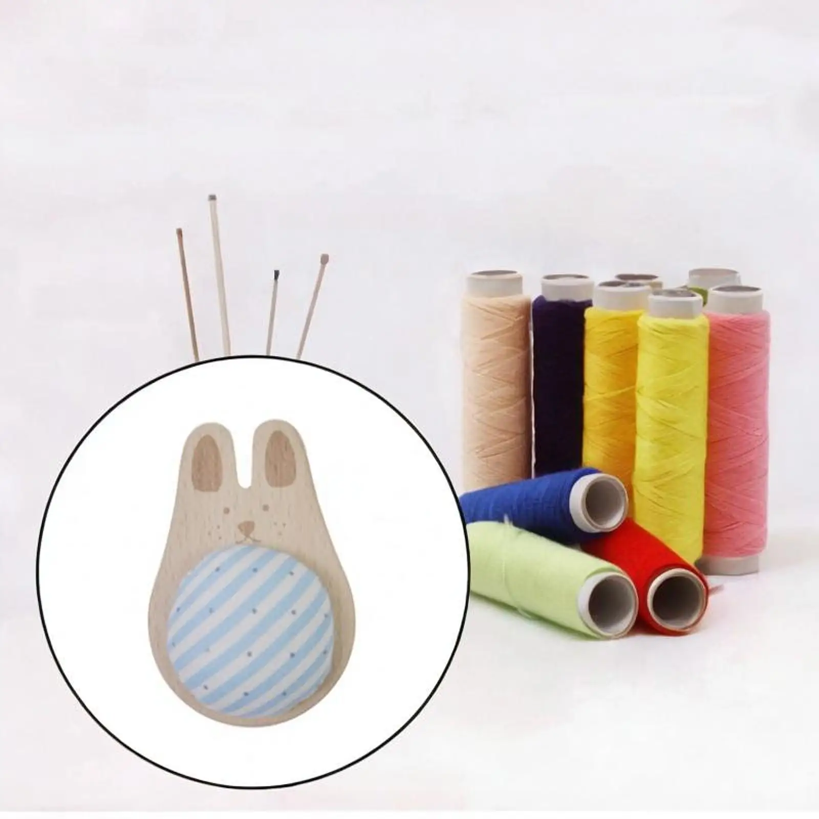 핀쿠션 바늘꽂이, 컴팩트한 바느질 바늘 쿠션 홀더, 퀼팅, 가정용 DIY 공예, 크로스 스티치용 나무 받침대