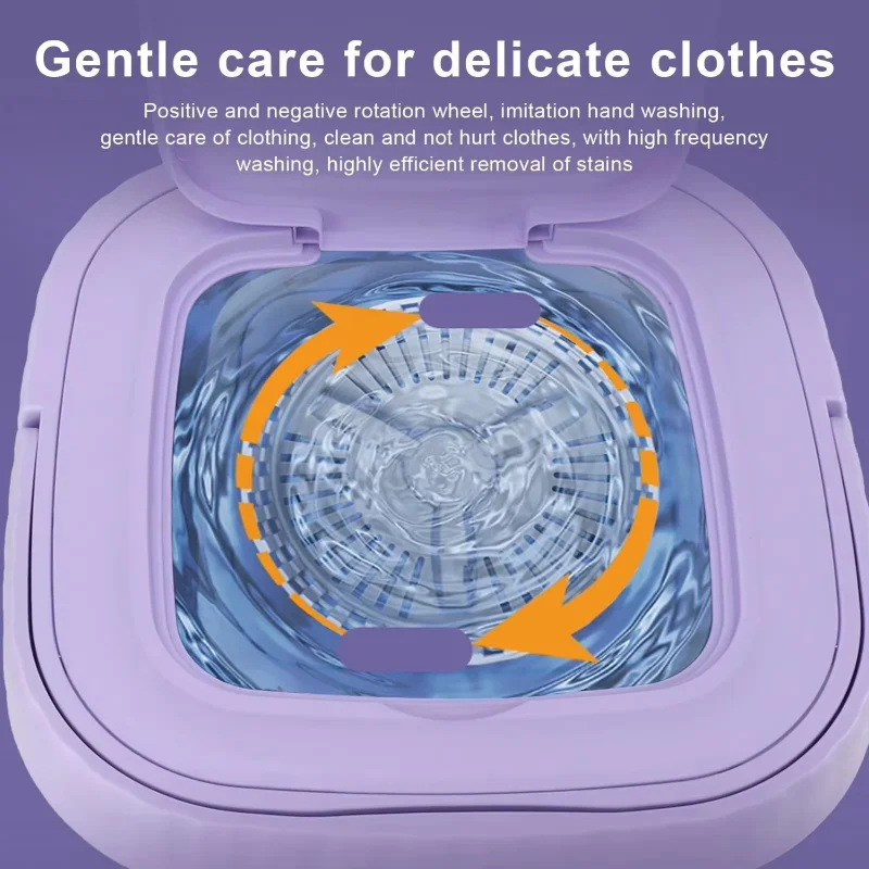 Compact Portable Automatic Washing Machine 8L