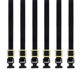 6Pcs Black