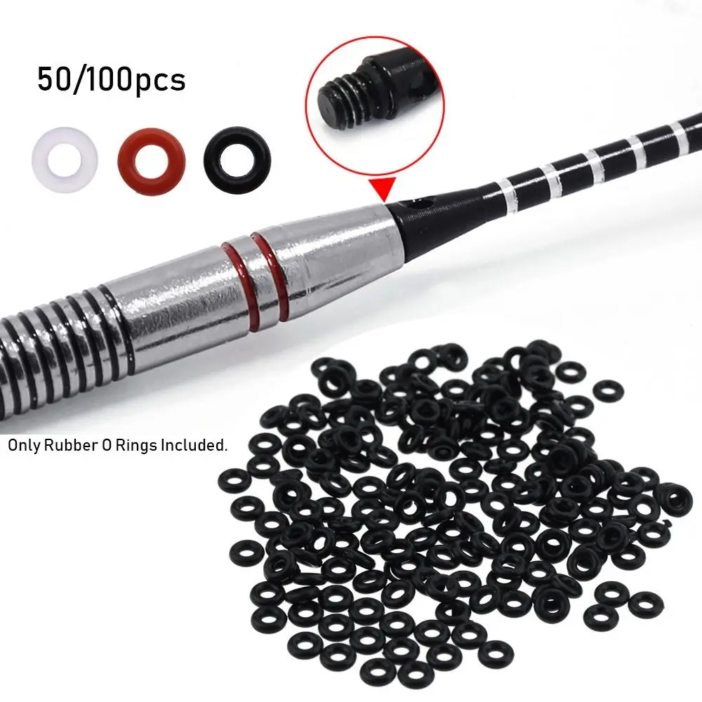 50/100Pcs/Set Hunting Rubber O Ring Gasket Grip Washer Grommets Stems/Flights Darts Arrow Tips Broadhead Replace Accessories