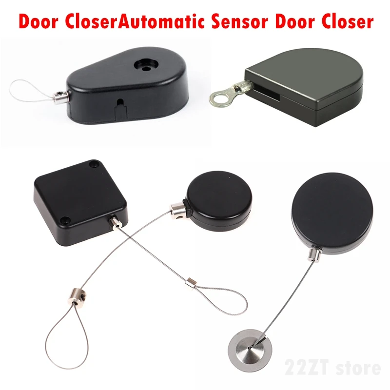 Automatic Sensor Door Closer Punch-free Adjustable Surface Door Stopper Automatically Close Bracket Closer Home Improvement,door stopper,door closer