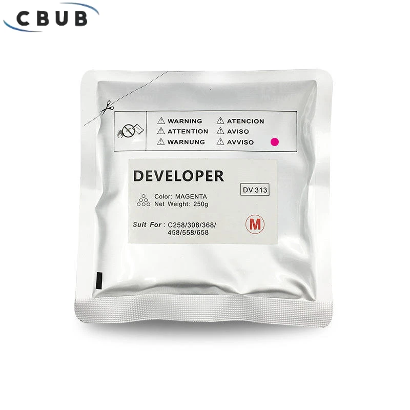 4PCS Original For Konica Minolta Bizhub C308 C368 C458 C558 C658 C 258 308 368 458 DV313 Developer Powder 210G