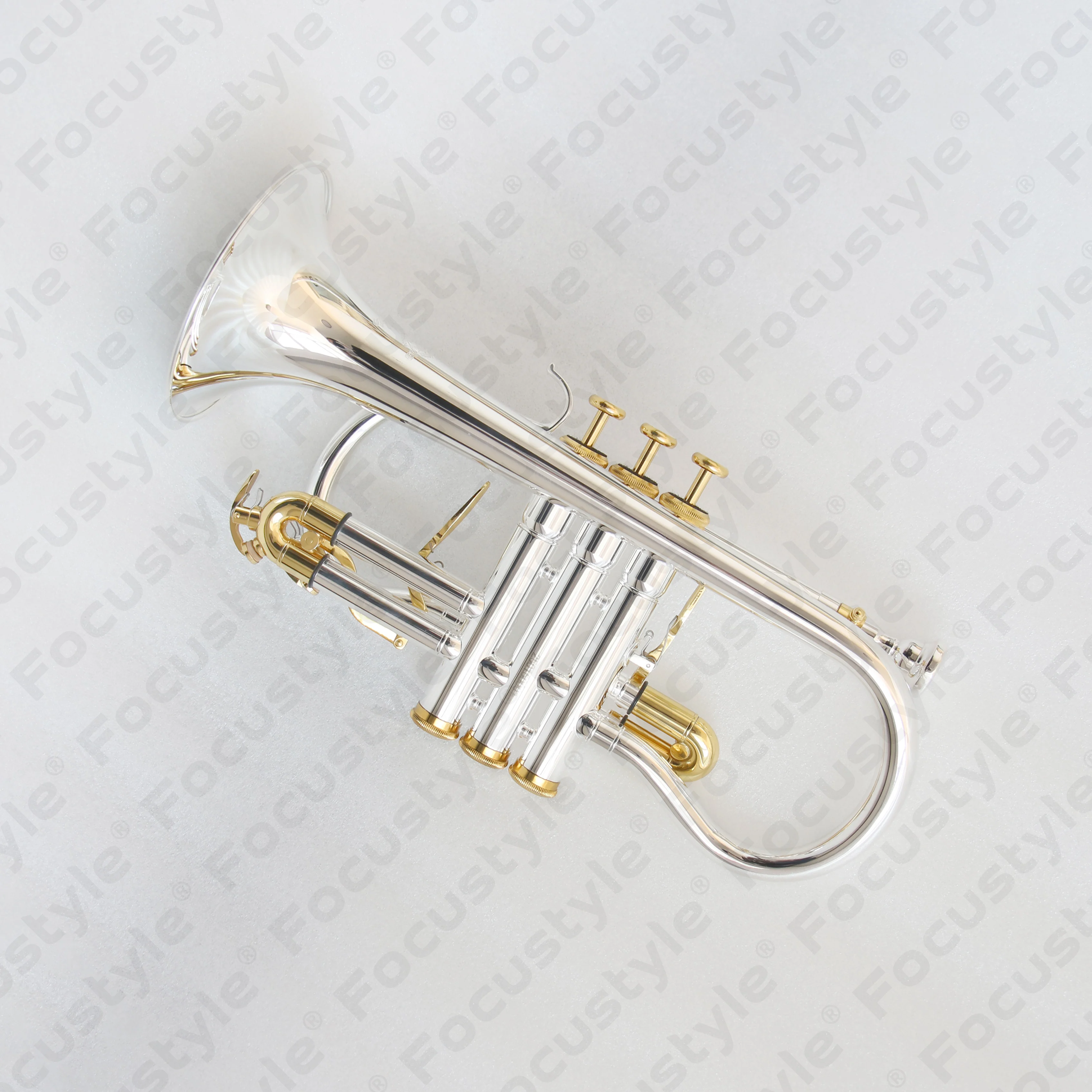 Top Grade Silver Plated Cornet Good Quality Cornet Eb Brass Silver