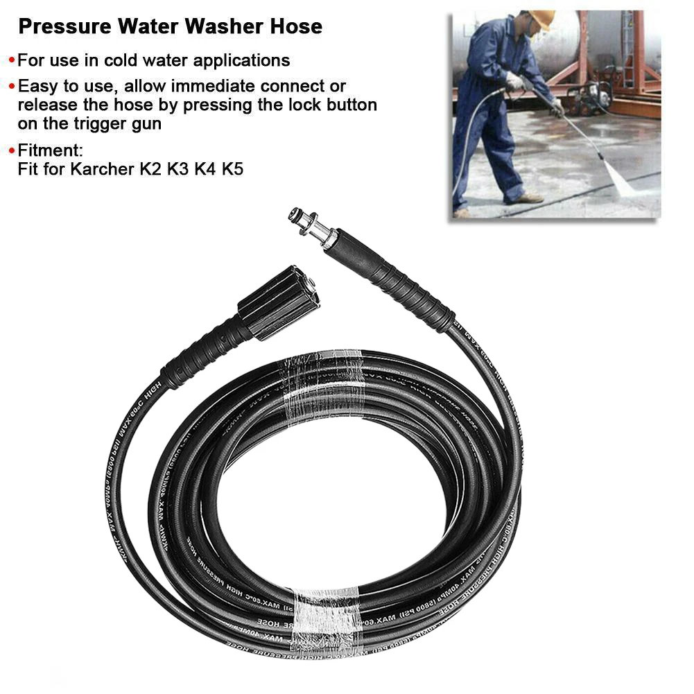 Pressure Washer Water Pipe M22 vWater Tube High Pressure Car Washing Hose for Karcher K2 K3 K4 K5 Washer 2