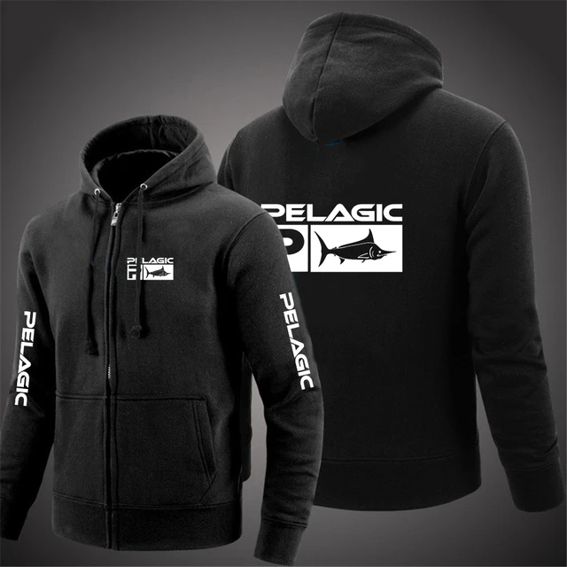 Pelagic Fishing Logo 2023 Men New Long Sleeve Printing Solid Color Zipper  Hooded Long Sleeve Jacket Casual Sweatshirt Hoodie Top - AliExpress