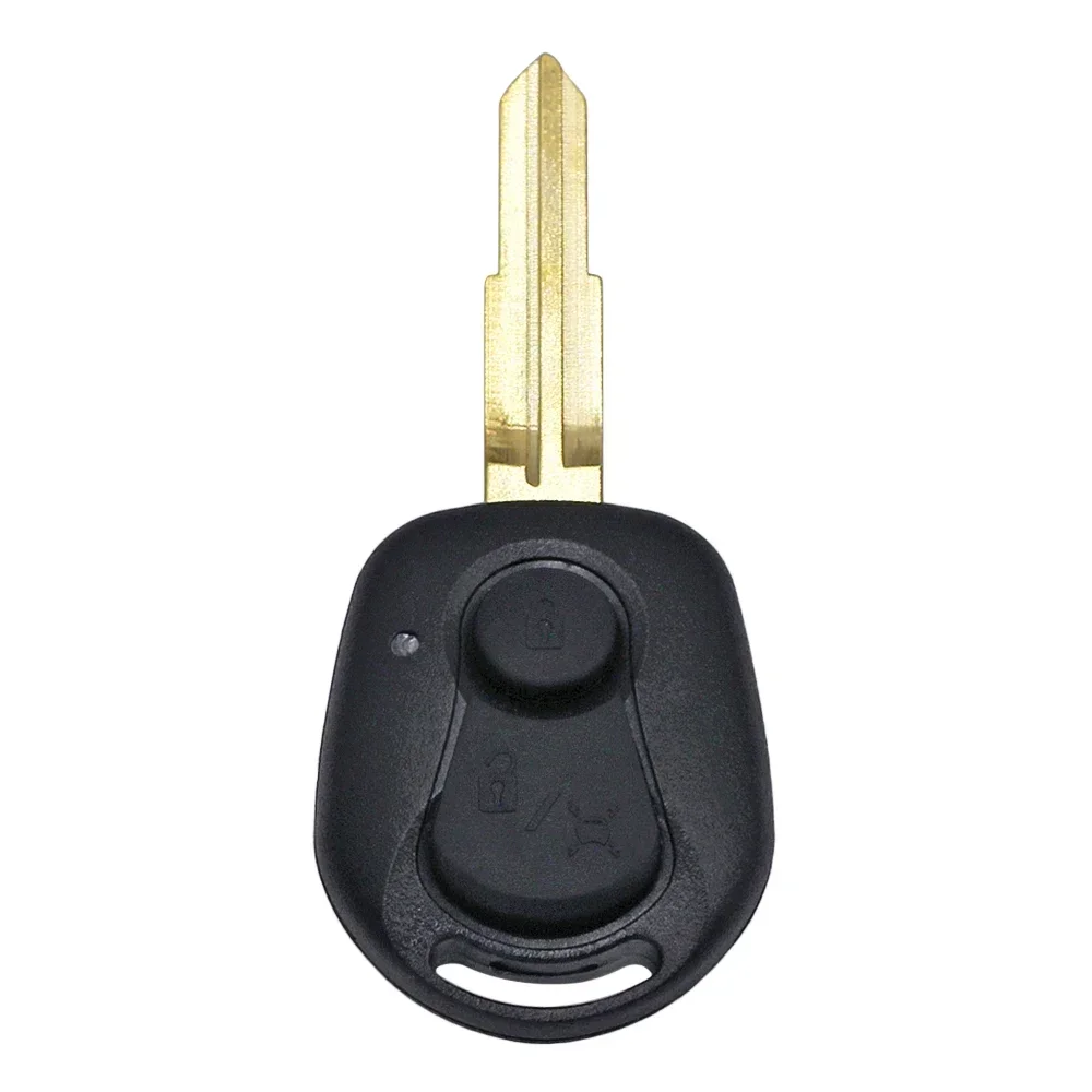 2 Button Remote Key Shell Case key case car key shell key cover folding car key shell fob cover key fob replacement Smart Car Key Housing Cover Fob for Ssangyong Actyon Kyron Rexton Uncut Blade
