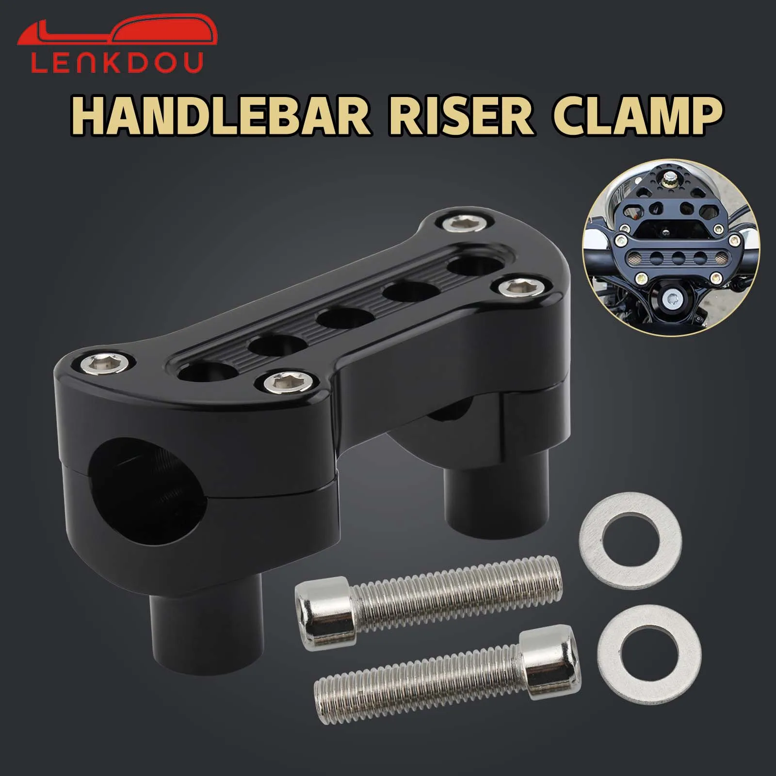 

Motorcycle Handlebar Riser Top Clamp For Harley Sportster 883 1200 Dyna Low Rider Softail Street Bob Moto Accessories Aluminum