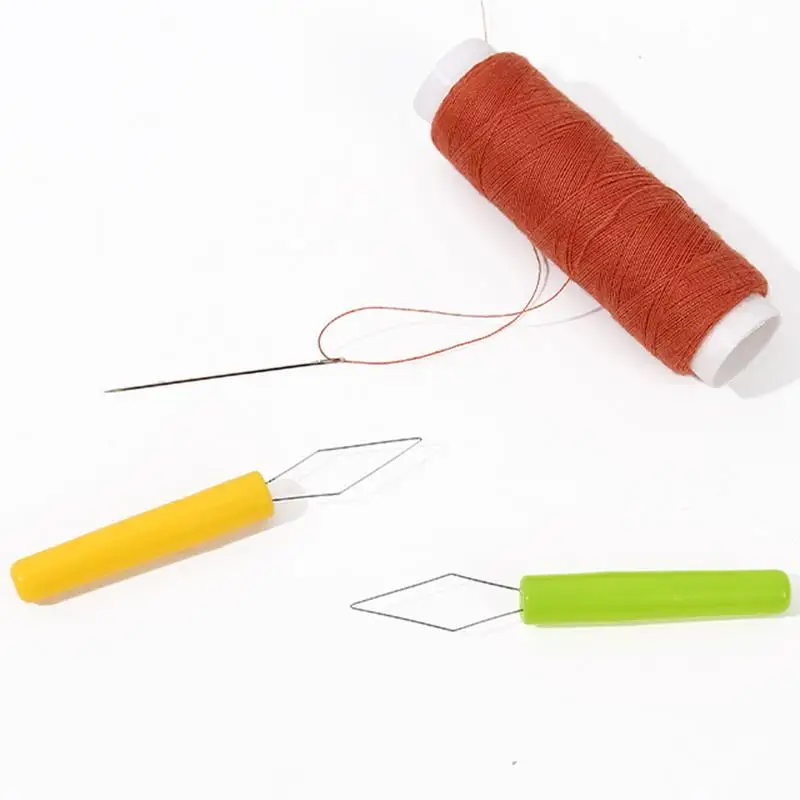 3/4PCS Auto Needle Threader Portable Sewing Handmade DIY Tools Accessories Plastic Needle Changer For old people