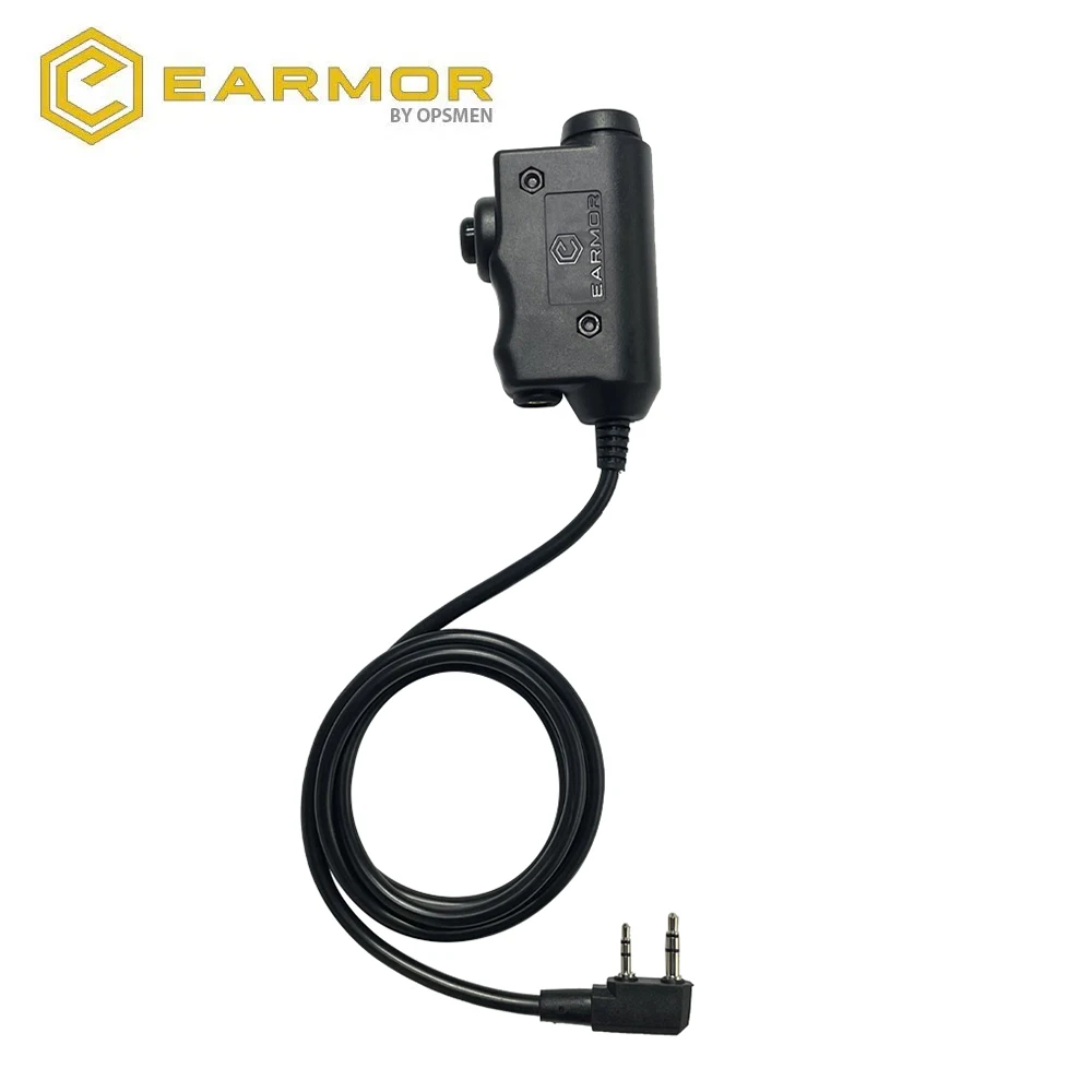 EARMOR Tactical PTT Tactical Headset Button activated push-to-talk PTT adapter M51 interface KENWOOD