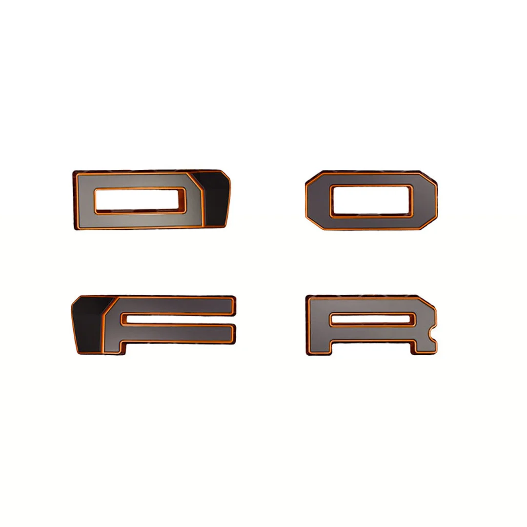 4 Letters Modified Mesh Grill Grille car accessories Fit RANGER-T8 PX3 MK3 XL XL+ XLS XLT Limited WILDTRAK Pickup Trucks