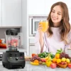 BioloMix 2200W Professional Smart Timer Pre-programed Blender, 2L round jar, Mixer Juicer Food Processor Ice Smoothies Crusher 4