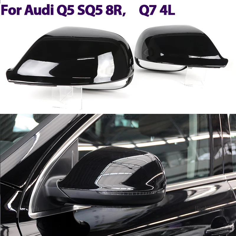 

Carbon Fiber Rearview Mirror Cap Wing Side Mirror Cover Fit For Audi Q5 SQ5 08-17, 8R Q7 4L 10-15 without Lane Assist