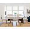 Dining Chairs Set of 6, Farmhouse Linen Fabric Upholstered Accent Chairs Backrest Kitchen Chair, with Hardwood Frame, Chair 3