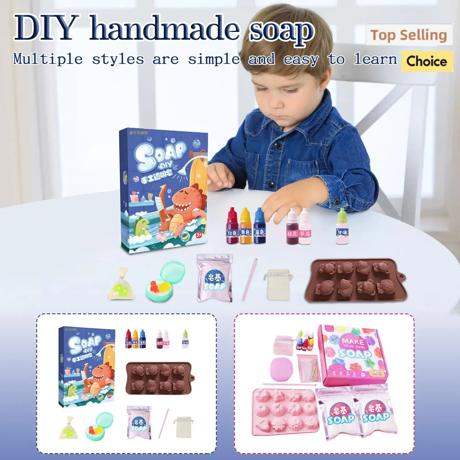 DIY Crystal & Plant Soap Making Kit 1