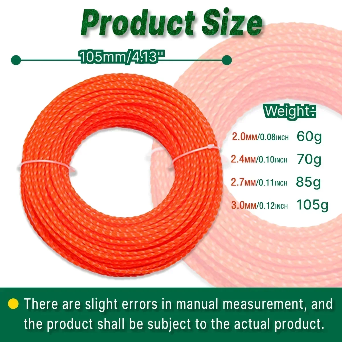 High-Efficiency Mowing Nylon Trimmer Line - 15m