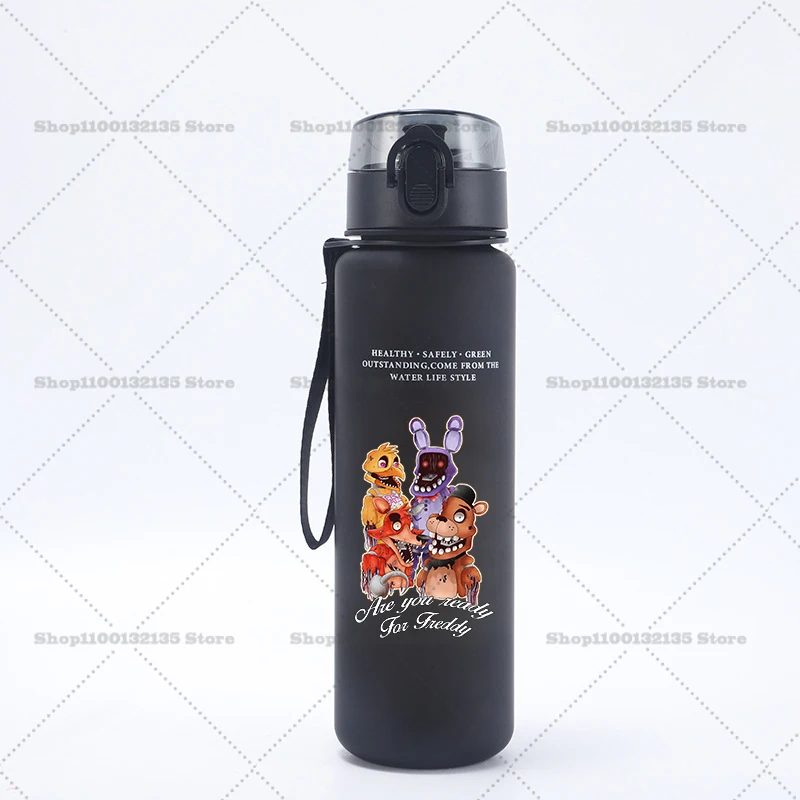 Five Nights At Freddy's Motivational Leak-Proof Sports Water Bottle - 650ml Portable & Reusable Cup