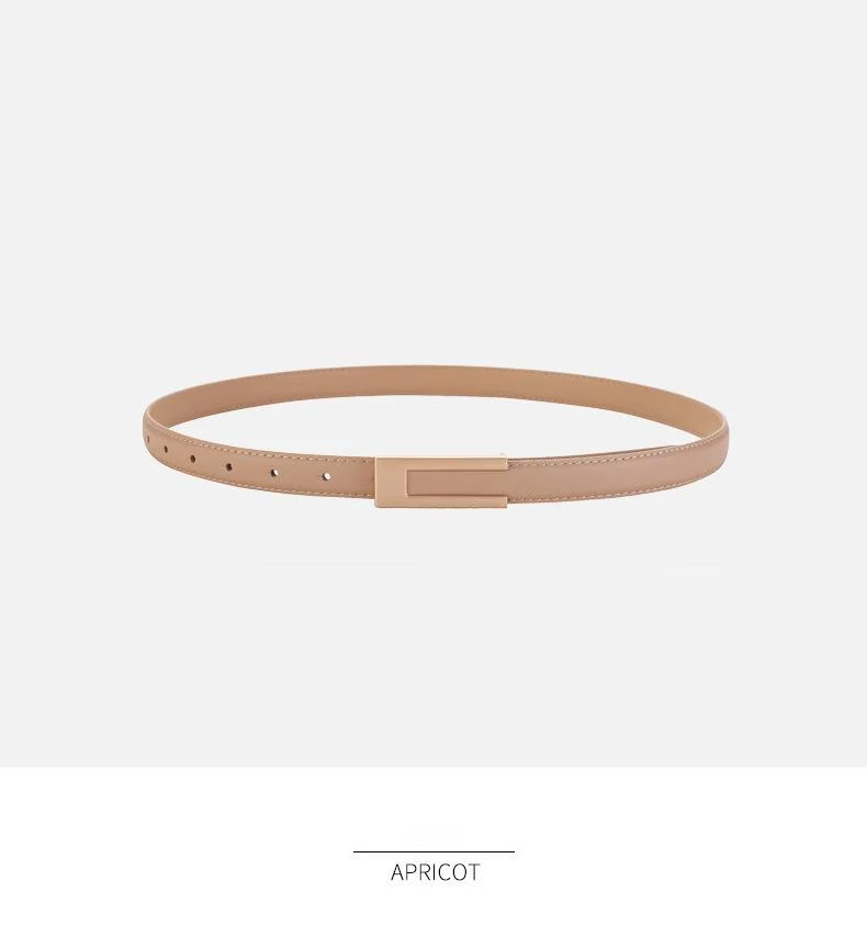 Ceinture fine en cuir pour femme ceinture polyvalente pour robe_voghion.com