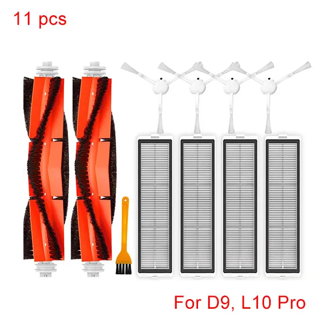 Advanced Spare Parts & Accessories Kit for Robot Vacuum: Main/Side Brushes, Mop, HEPA Filter