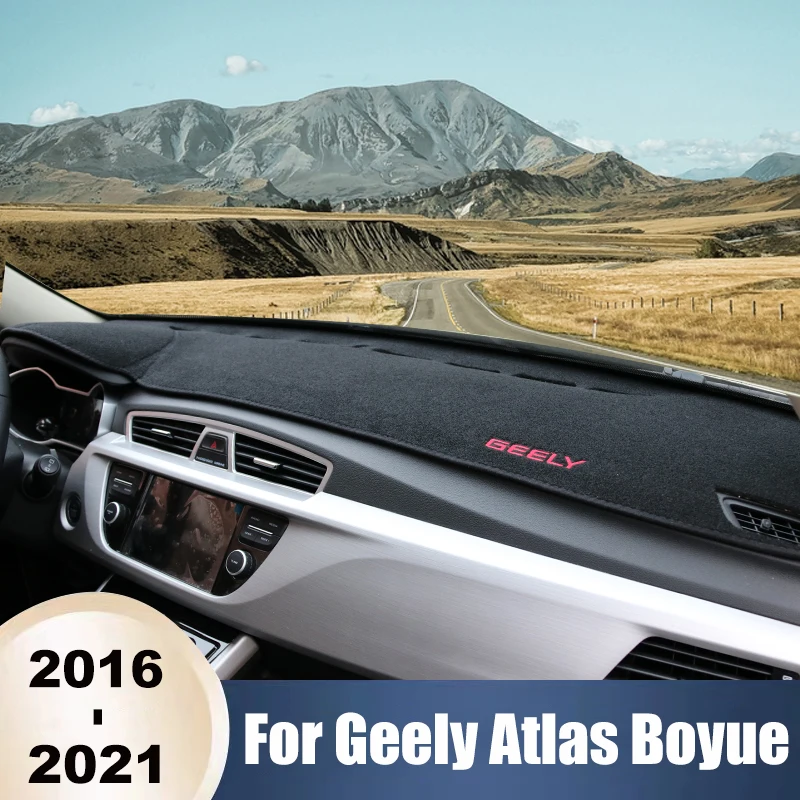 

For Geely Atlas Boyue NL3 Emgrand X7 Sport Proton X70 2016-2021 Car Dashboard Cover Dash Mat Sun Shade Non-slip Pad Accessories