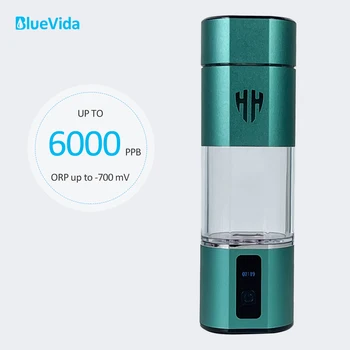 Bluevida-새로운 최대 6000ppb 슈퍼 수소수 생성기 병, 듀퐁 SPE PEM 물 수소처리기 + H2 흡입 키트 및 어댑터