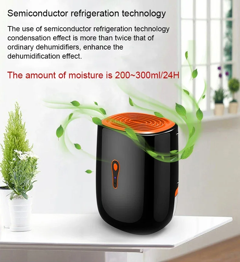 Description Picture 6 of itemHousehold mini dehumidifier electric Moisture Absorber basement Desiccant machine air dryer dehumidifiers baseroom EU plug 220V