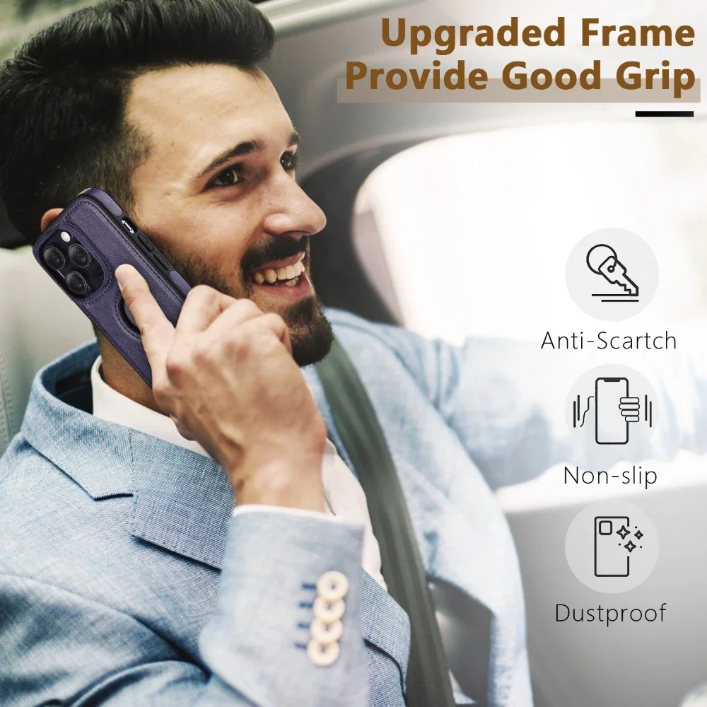 Ultra Thin Slim Business Leather Shockproof Phone Case
