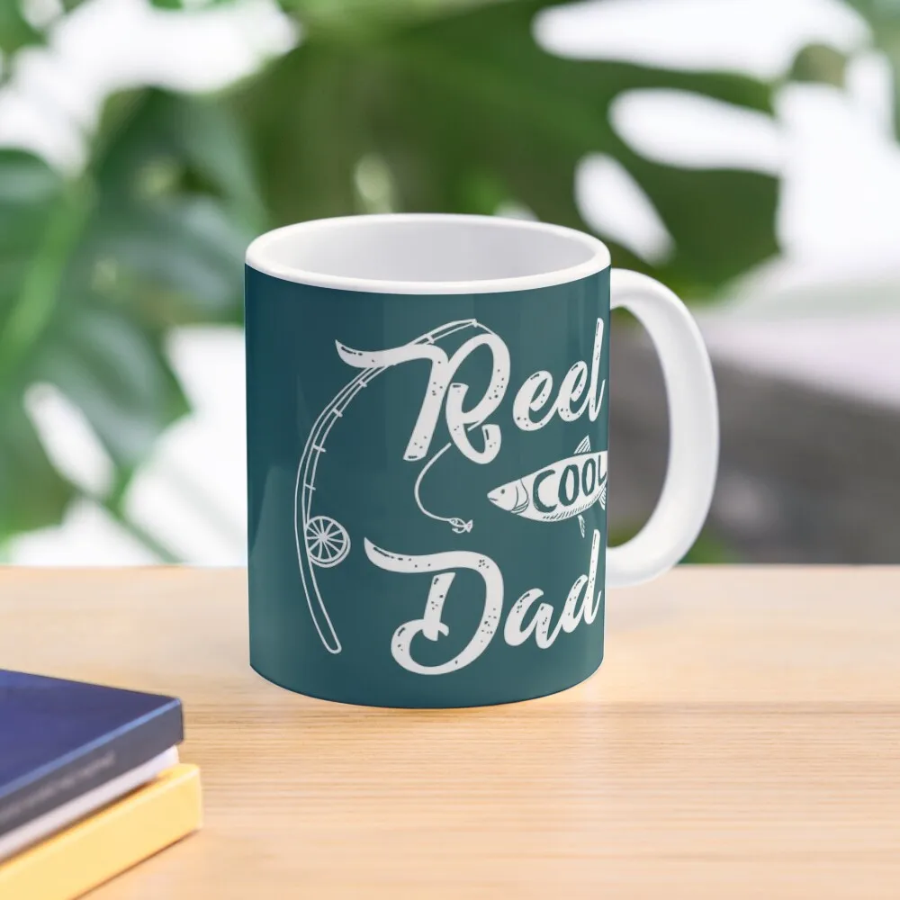 

Reel Cool Dad Coffee Mug Ceramic Cups Pottery Cups Mug