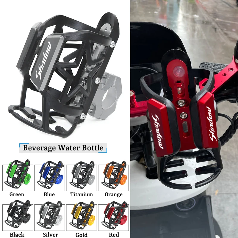 

Для Honda Shadow VT 400 600 750 1100 VT600 VT1300 аксессуары для мотоциклов CNC бутылка для напитков с держателем стакана