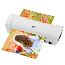 A4 Laminator Machine Hot and Cold Laminating Machine Two Rollers Laminator for Document Photo Picture Credit Card School Office