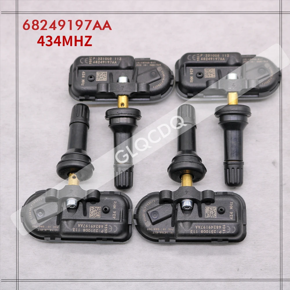 Per 2013-2020 Jeep Cherokee Tpms 434Mhz Sensore Di Pressione Dei Pneumatici Tpms Jeep Pressione Dell'Aria Dei Pneumatici 68249197Aa 68239720Ab 6823972