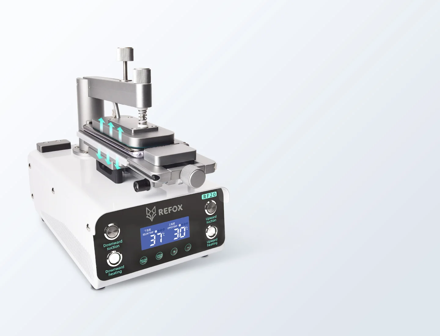 REFOX RF20 범용 LCD 분리 기계, 휴대폰 스크린, 미들 프레임, 유리 분해, 분리 수리 도구