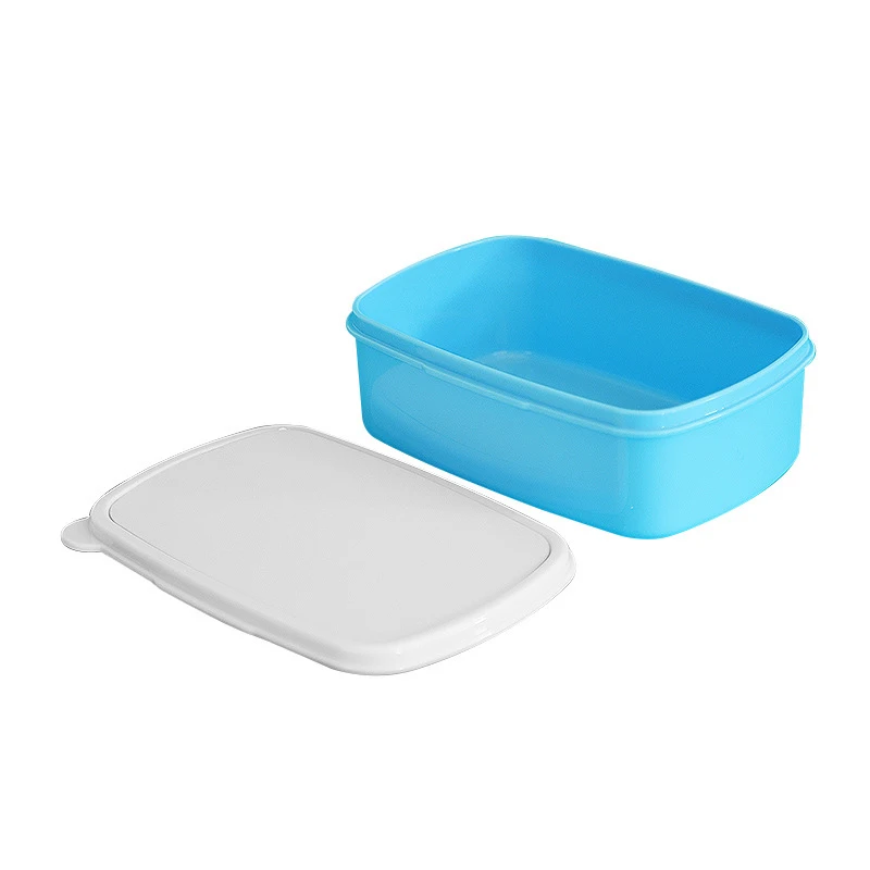 Sublimation DIY Blank PP Plain Brief Leak-proof Sealed Lunch Box 2pcs