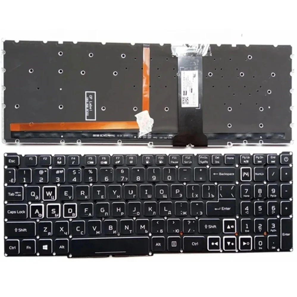 

XIN-Russian-US layout RGB Laptop Keyboard For Acer Nitro 5 AN515-54 AN515-43 AN515-44 AN517-51 52 N17 N17PG0-K1 N715-51 52 RGB