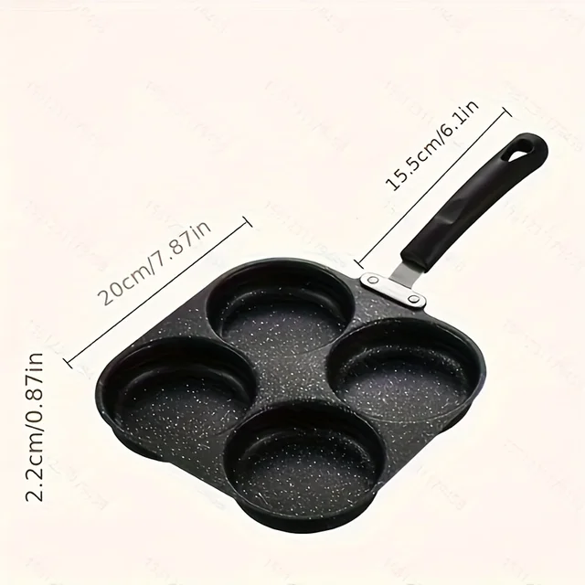 Easy-clean non-stick camping breakfast pan designed for quick washing at campsite facilities.
