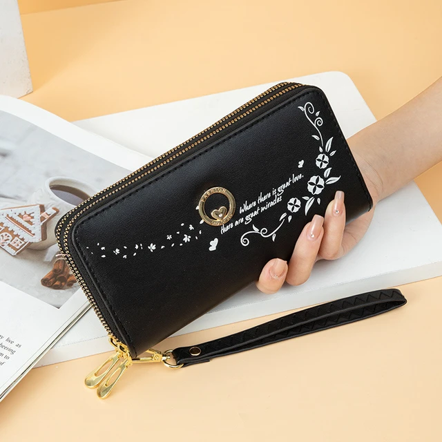 New Trends Wallets Women Brand Design Long Wallet Zipper Purses Female  Short Coin Purse Credit Card Holder - AliExpress