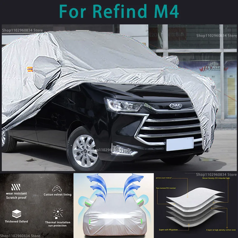 Per Refind M4 210T Full Car Covers Outdoor Sun Protezione Uv Polvere Neve Protettiva Anti Grandine E Tempesta Copertura Protettiva Automatica