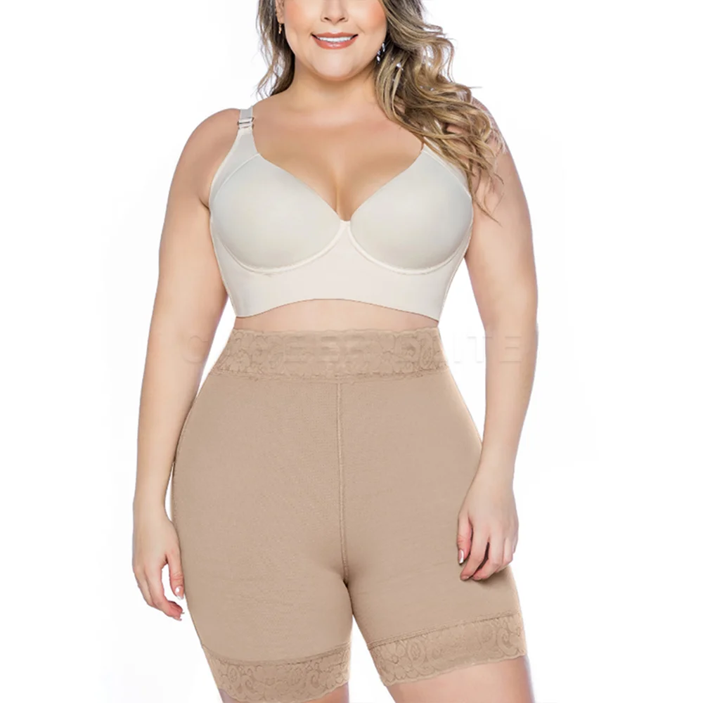 High Waist Body Shaper Shorts Shapewear for Women Tummy Control Thigh Slimming Butt Lifter Push Up Underwear Breathable Fabric