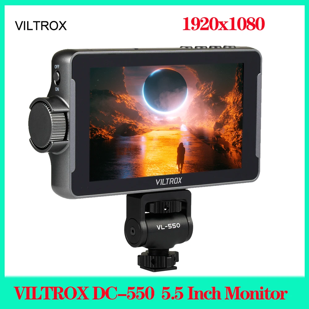 

VILTROX DC-550 5.5 Inch Profissional Camera Studio Monitor 4K 30Hz HDMI Touch Screen Field 3D LUT Director Monitor 1920x1080